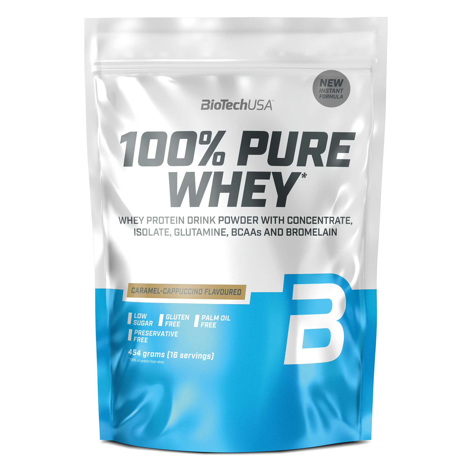 BioTechUSA100 % Pure Whey 454 gr Caramel Capuccino