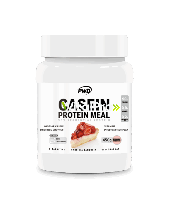 Casein Protein Meal 450g. Tarta De Queso Con Fresa