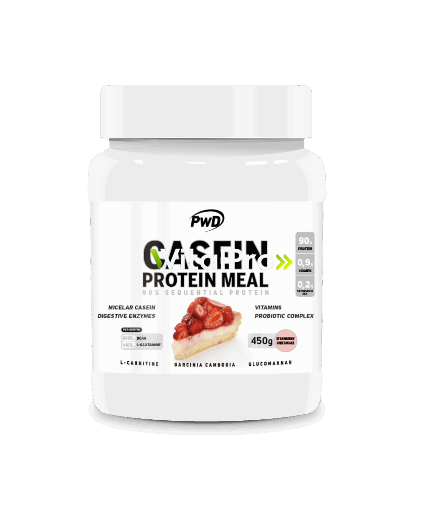 Casein Protein Meal 450g. Tarta De Queso Con Fresa