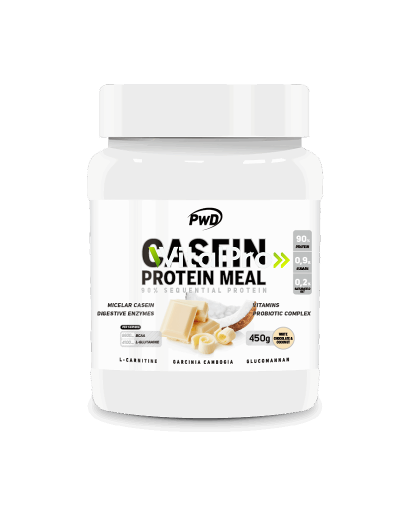 Casein Protein Meal 450g. Chocolate Blanco Con Coco