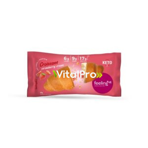 Croissant Proteico Relleno Fresa