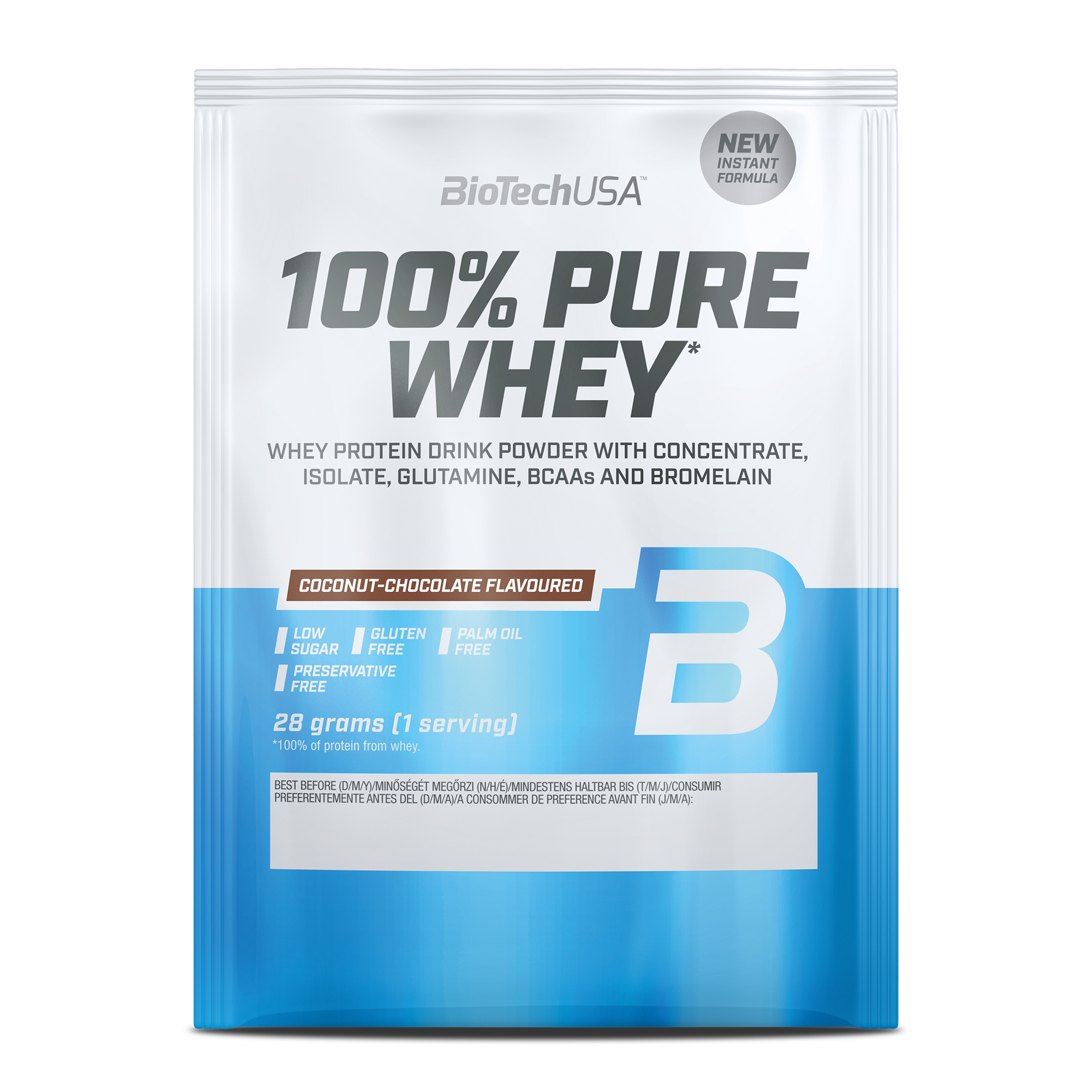 BioTechUSA100 % Pure Whey 28 grs Chocolate Coco