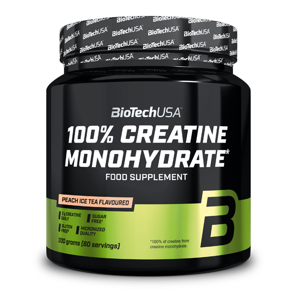 BioTechUSAMonohidrato de Creatina 100 % 300 grs Te Helado de Melocoton