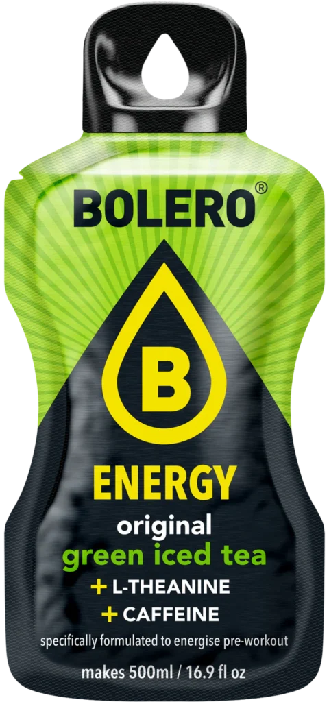 Bolero Energy Green Iced Tea 500 ml pack 6