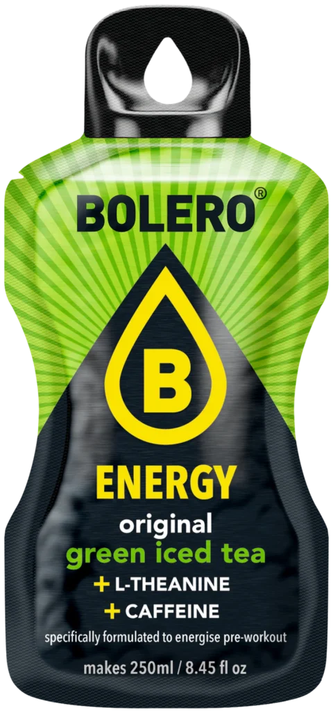 Bolero Energy Green Iced Tea 250ml pack 6