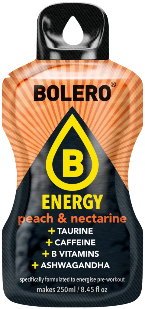 Bolero Energy Melocotón Nectarina 250 ml Pack 6