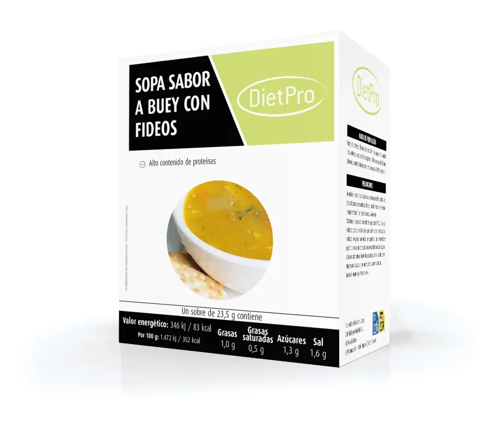 Sopa de buey con fideos